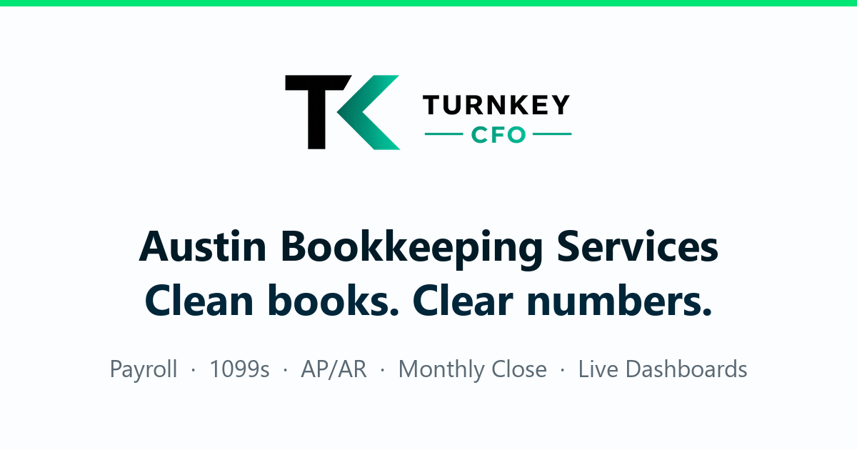 Turnkey CFO live dashboard preview